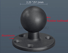 Крепежный шар 57 мм. с круглой площадкой (VIN-D-003)