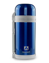 Термос Арктика 202-1200 с широким горлом и ручкой, 1.2 л, синий