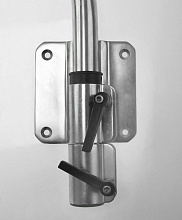 Стойка столешницы сдвижная с креплением к стенке, нерж.