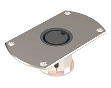 Основание врезное плоское для стоек PLUG-IN, L-130 мм, D-229 мм, d-60 мм