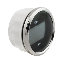 GPS-спидометр электронный, черный циферблат, нерж. ободок, выносная антенна, д. 85 мм., KY08021