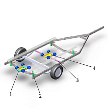 Роликовая система RS800 (ролики + домкрат + балка)