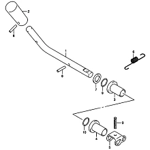 Рычаг сцепления Suzuki