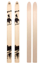 Лыжи охотничьи Лесные деревянные 155х11 см (Маяк)