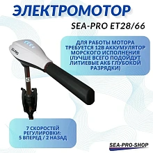 Лодочный электромотор Sea-Pro ET28/66