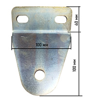 Кронштейн для крепления стропы, профиль 100х100 мм, угол 45°