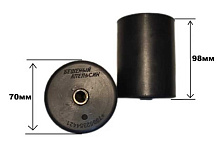 Ролики резиновые Ø 70х98 мм на ложементы лодочного прицепа, 2 шт.