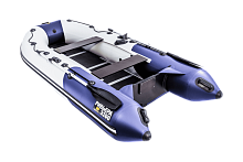 Надувная лодка Ривьера Компакт 3200 СК "Комби" светло-серый/синий