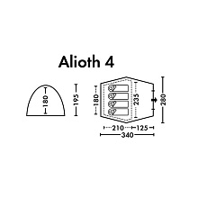 Палатка FHM Alioth 4 (полуавтомат)