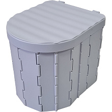 Складной туалет с крышкой Coolwalk 7511, 355х280х300 мм.