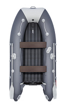 Надувная лодка ПВХ Таймень LX 3200 НДНД графит/светло-серый (надувное дно)