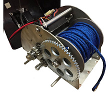 Якорная электрическая лебедка SEA-PRO 45 алюм. барабан, свободный спуск, пульт ДУ