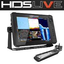 Эхолот Лоуранс HDS-12 LIVE с датчиком Active Imaging 3-в-1 (русский язык)