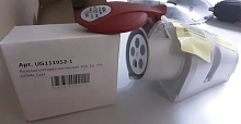 Розетка силовая настенная 16A, 5p, IP44