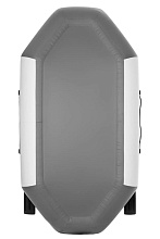 Надувная лодка ПВХ Бриз 240, белый/серый