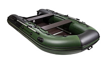 Надувная лодка Ривьера Максима 3400 СК "Комби" зеленый / черный
