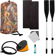 Надувная лодка ПВХ Бриз 240, белый/серый