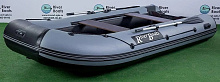 Надувная лодка ПВХ RiverBoats RB 350 (серо-черный, киль, слань)