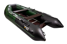 Надувная лодка Ривьера Максима 3600 СК "Комби" зеленый / черный