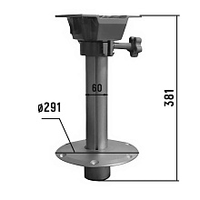 Стойка под сиденье, комплект, 38 см. д. 60 мм.
