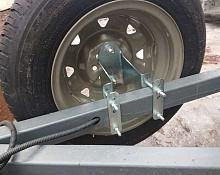 Держатель запасного колеса универсальный, оцинкованная сталь