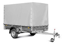 Тент с каркасом 271415 (высокий, H=1500/1700 мм) для бортовых прицепов МЗСА 817705 / 817733