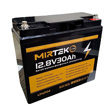 Аккумуляторная батарея Mirtek LiFePO4, 12.8 V, 30 Ah