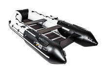 Надувная лодка Ривьера Максима 3600 СК "Комби" светло-серый/черный
