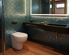 Унитаз с эффектом вакуумного смыва Matromarine Silent Ultra Slim, 12 В