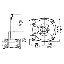 Рулевой редуктор T-72FC (Ultraflex)