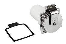 Розетка берегового питания Osculati с резьбовой крышкой, 50А, 110/220В, нерж. сталь