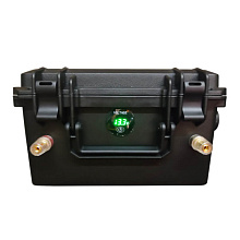 Аккумуляторная батарея LiFePO4 24V/100Ah в боксе с индикатором заряда