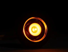Фонарь габаритный FT 074 Z LED, 12-24 В, желтый, встраиваемый