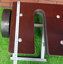 Тележка для лодочного мотора низкая с бескамерными колесами (Патриот)