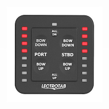 Комплект транцевых плит, алюм., 9x12 дюймов, с панелью управления с индик. полож., Lectrotab