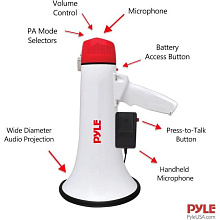 Мегафон PYLE PMP40 с сиреной
