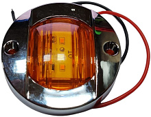 Огни кормовые врезные LED оранжевый, 2,2 Вт, 12 В, Ø 75 мм (комплект  из 4 шт.)