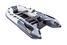 Надувная лодка Ривьера Компакт 3200 СК "Комби" светло-серый/графит