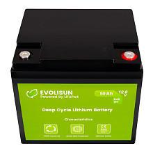 Аккумуляторная батарея Evolisun LiFePO4, 12,8 V, 50 Ah