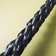 Леер безопасности плетеный, диаметр 5 мм., черный