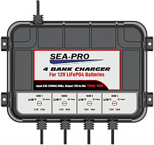 Зарядное устройство SEA-PRO ТЕ4-0274 для АКБ LiFePO4, 4х12В 10А