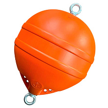 Буй пластиковый Ø40x45 см, 36 л, с оцинкованным штоком и рым-гайкой