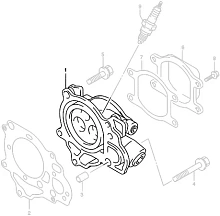 Головка цилиндра Suzuki