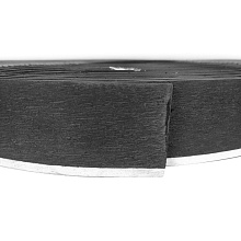 Палубное покрытие ПВХ 50x5 мм., черный, белая полоса