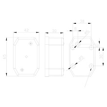 Фонарь габаритный FT-001 B I LED с угл. кронштейном и светоотражателем