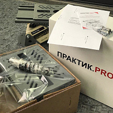 Амортизационная стойка Практик 300 S (V2, с продольной регулировкой, черный)