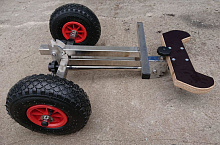 Тележка для мотора до 20 л.с. складная (нержавеющая сталь)