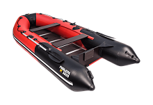 Надувная лодка Ривьера Компакт 3600 СК "Комби" красный/черный
