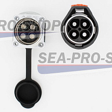 Водонепроницаемый разъем 4 pin 80А SEA-PRO
