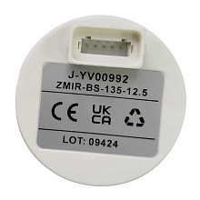 Трим-указатель Tohatsu 3VS-72523-0, ∅ 52 мм, черный циферблат, нерж. ободок